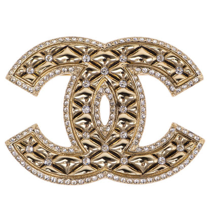 Chanel Cocomotiv Brooch C Cruises Collection Gold Line Stone Coco Quilted
