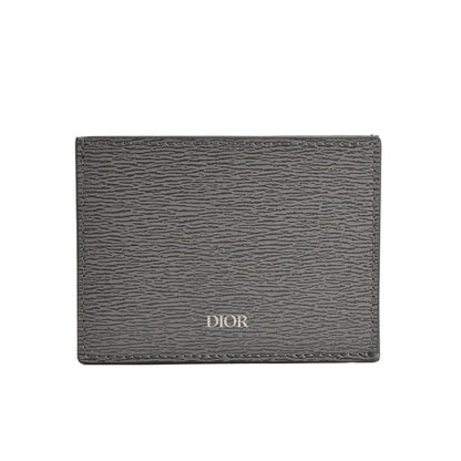 Dior Card Case Card Holders Gray