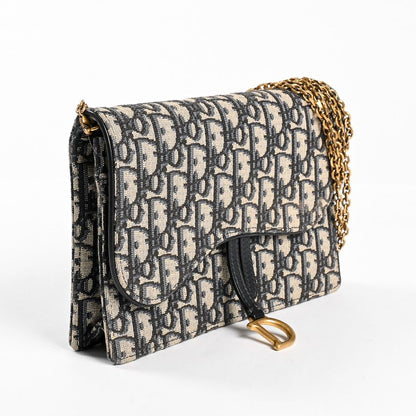 Dior Chain Wallet Saddle — view 2