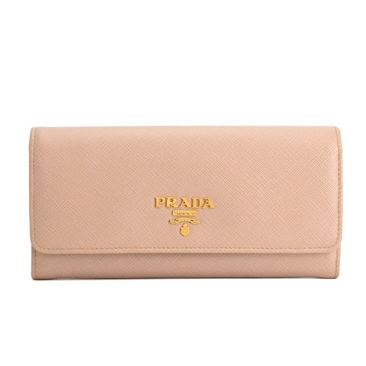 Prada Wallet Flap Wallets Beige