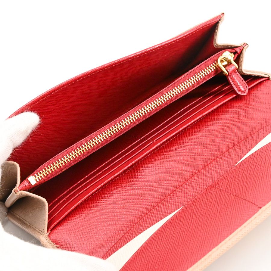 Prada Wallet Flap Wallets Beige — view 5