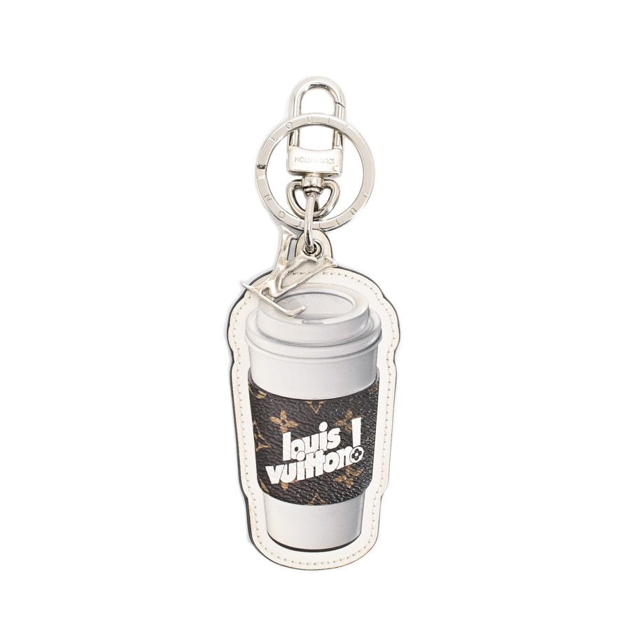 Louis Vuitton Key Holder Porte Cles Monogram Coffee Cup