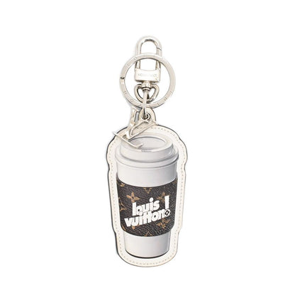Louis Vuitton Key Holder Porte Cles Monogram Coffee Cup