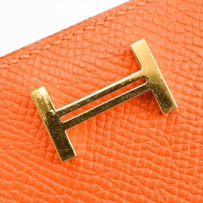 Hermes Card Case Card Holders Orange — view 7