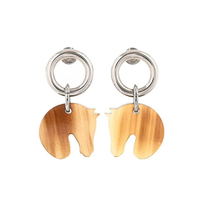 Hermes Earrings Tattasol Silver