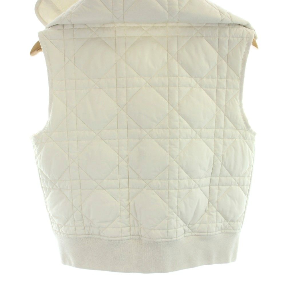 Dior Macrocannage Macro Cannage Vest Quilted Food Bee Embroidery White MW — view 5