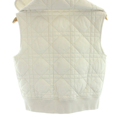 Dior Macrocannage Macro Cannage Vest Quilted Food Bee Embroidery White MW — view 5