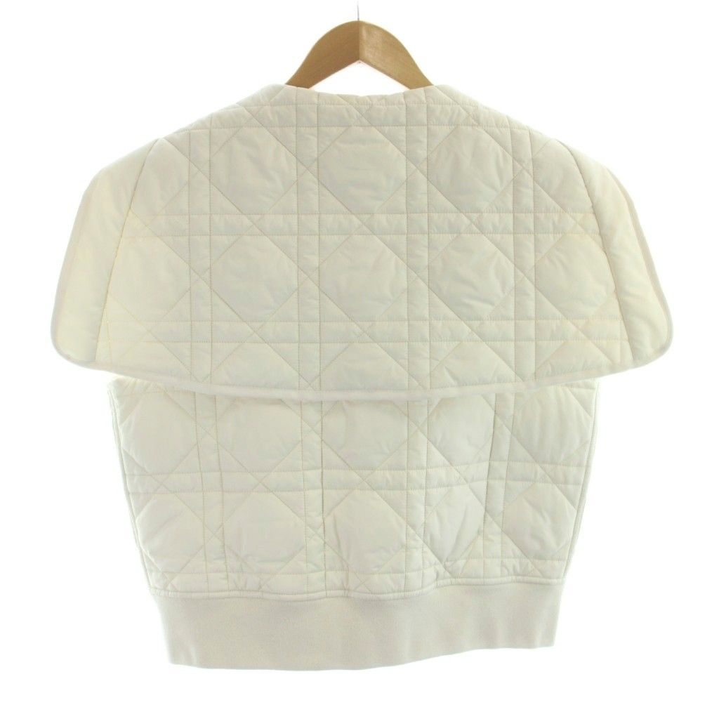 Dior Macrocannage Macro Cannage Vest Quilted Food Bee Embroidery White MW — view 2