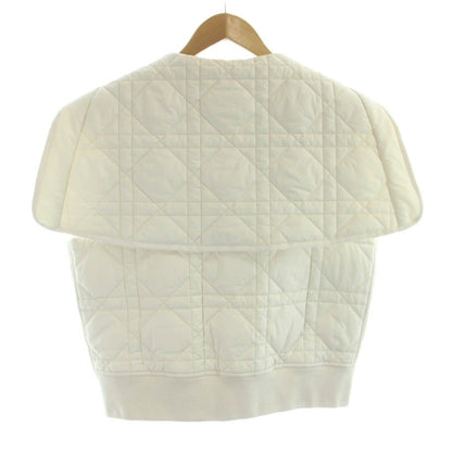 Dior Macrocannage Macro Cannage Vest Quilted Food Bee Embroidery White MW — view 2