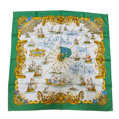 Hermes Carre 90 Voiles de Lumiere Sailing Ship of Light Scarf