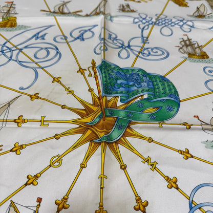 Hermes Carre 90 Voiles de Lumiere Sailing Ship of Light Scarf — view 5