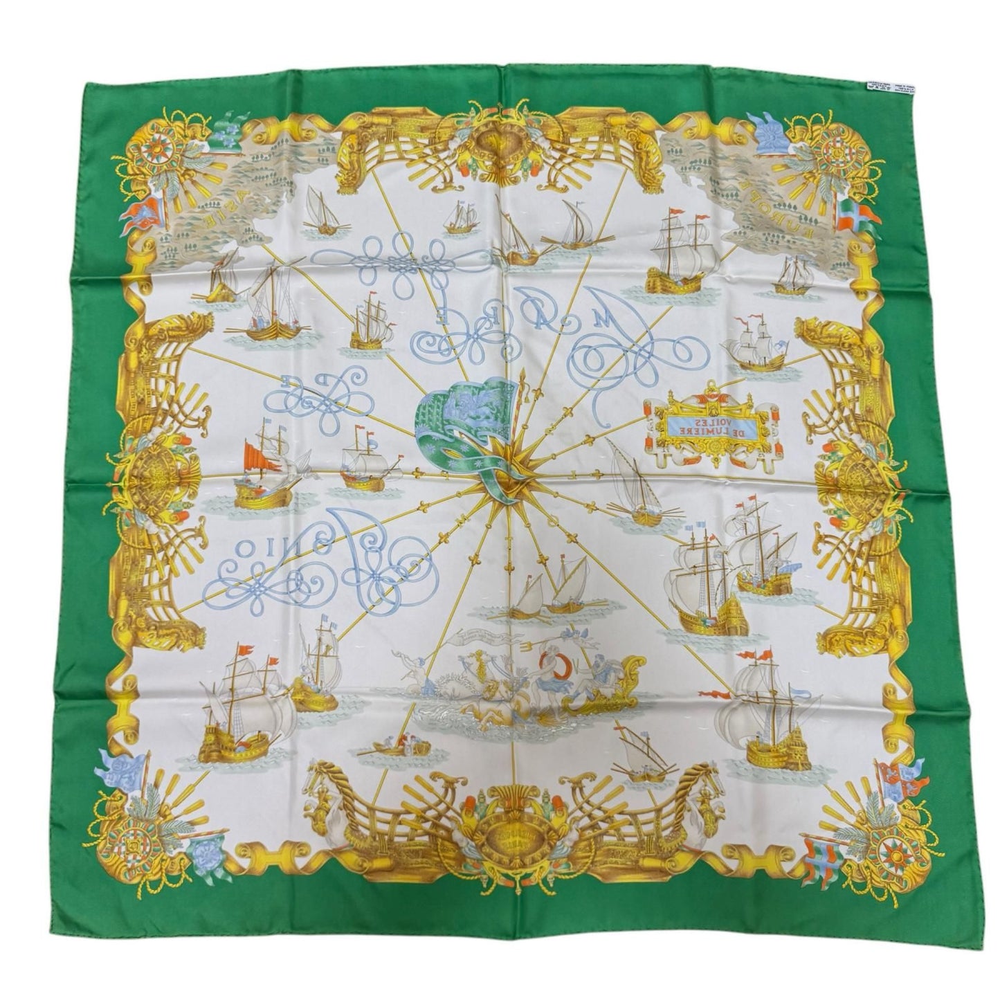 Hermes Carre 90 Voiles de Lumiere Sailing Ship of Light Scarf — view 2