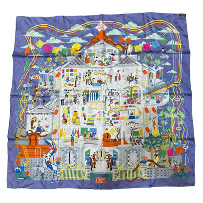 Hermes Carre 90 Maison de Scarf Silk — view 2