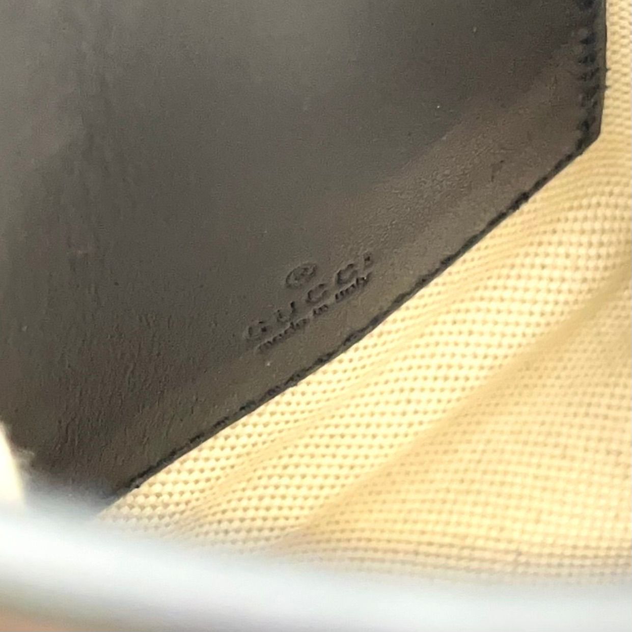 Gucci GG Embossed Mini Bag Leather Black Silver — view 4