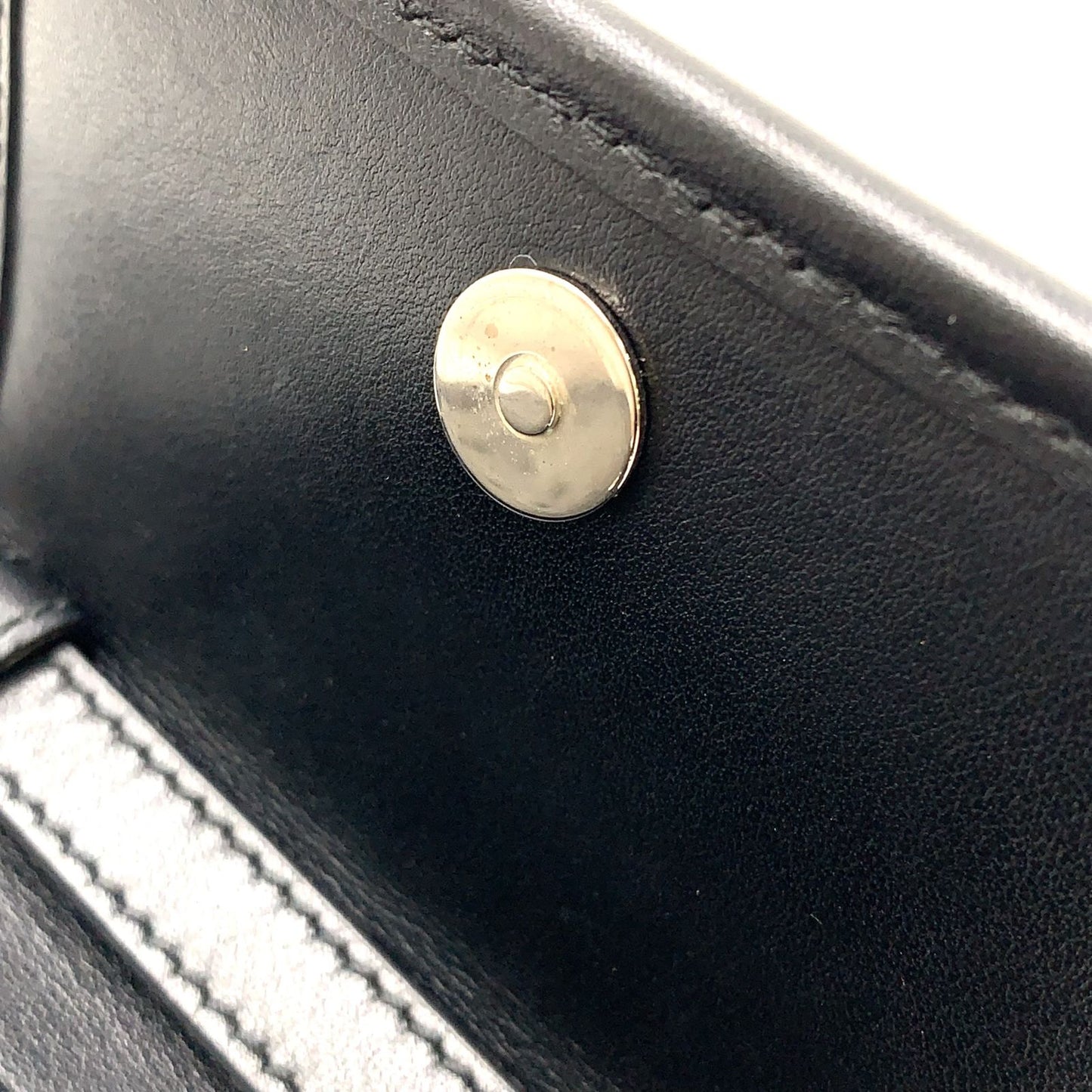 Gucci GG Embossed Mini Bag Leather Black Silver — view 9