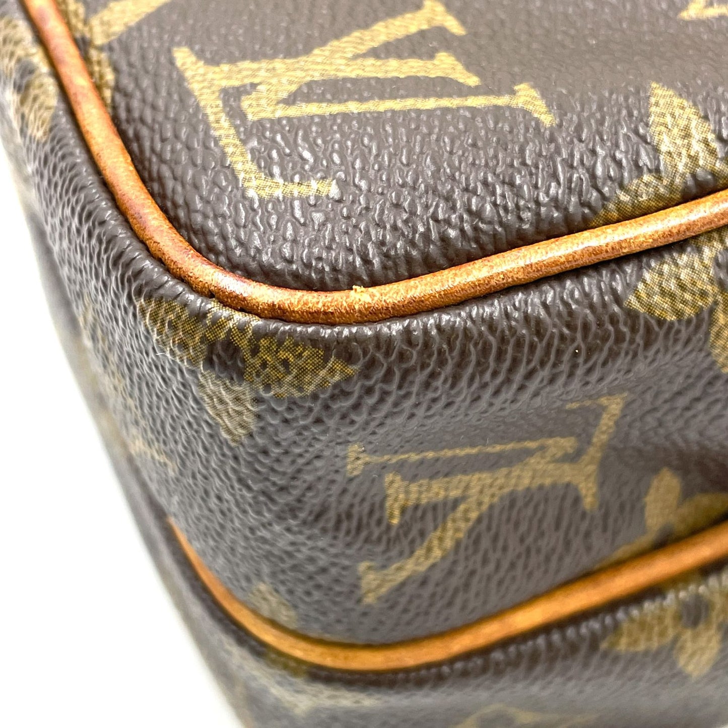 Louis Vuitton Mini Amazon Monogram Leather Brown Shoulder Bag Gold — view 8
