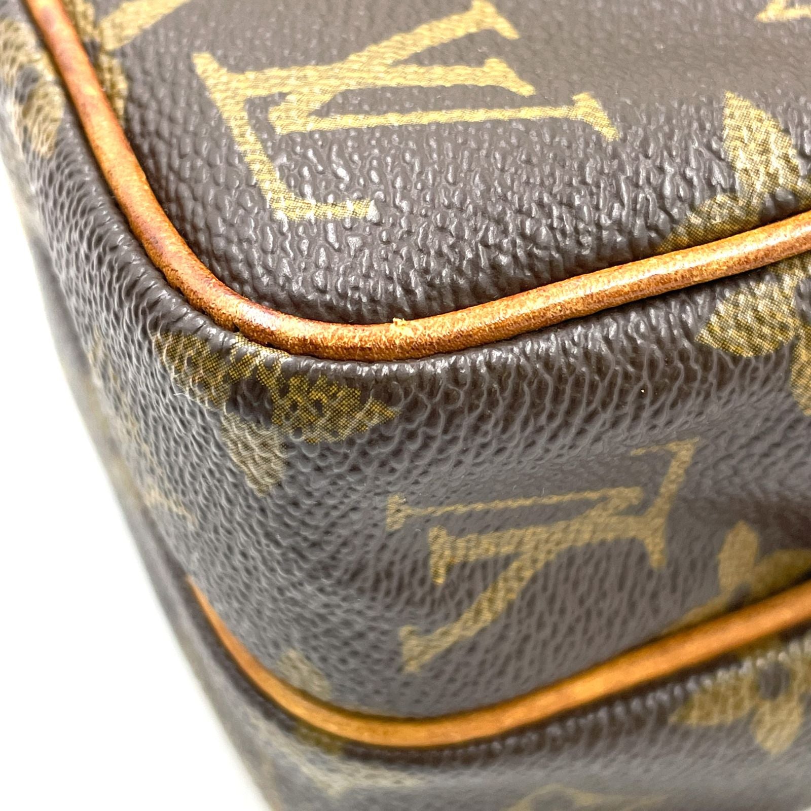 Louis Vuitton Mini Amazon Monogram Leather Brown Shoulder Bag Gold — view 8
