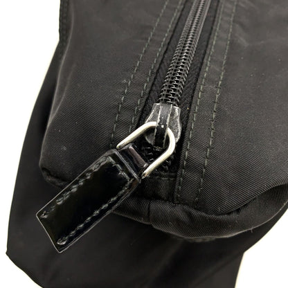 Prada Leather Nylon Black Tote Silver — view 6
