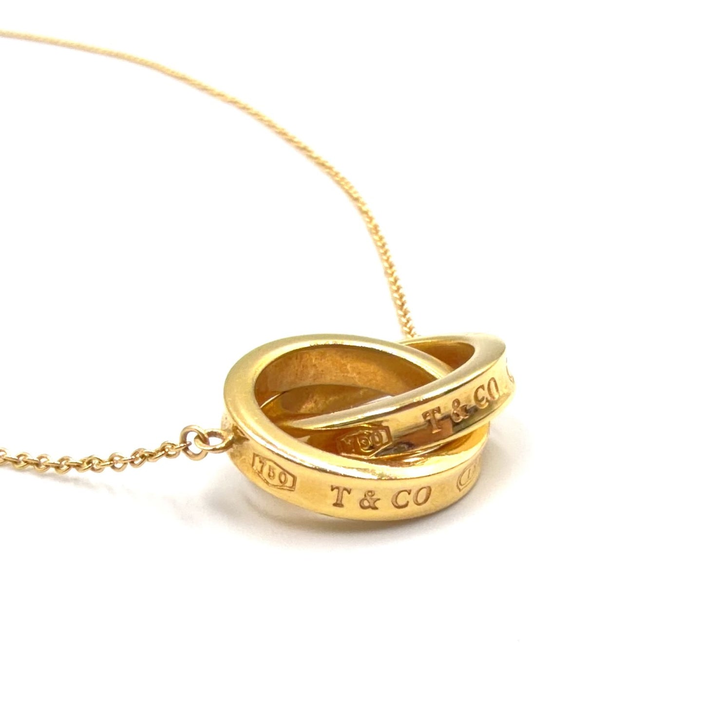 Tiffany & Co Interlocking Circle Yellow Gold Necklace — view 6