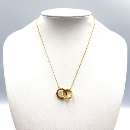 Tiffany & Co Interlocking Circle Yellow Gold Necklace — view 8