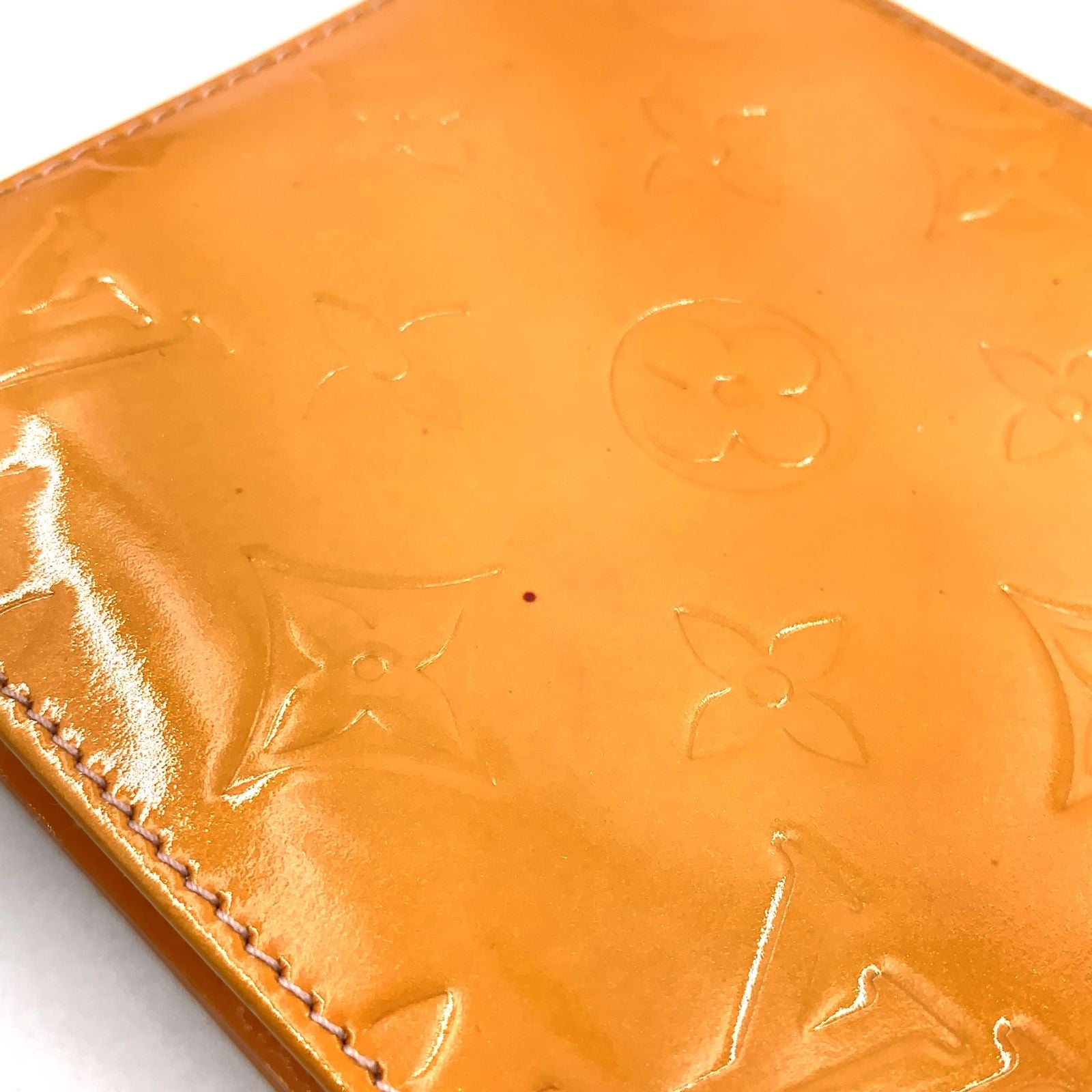 Louis Vuitton Lexington Monogram Vernis Leather Enamel Orange Yellow Beige — view 6