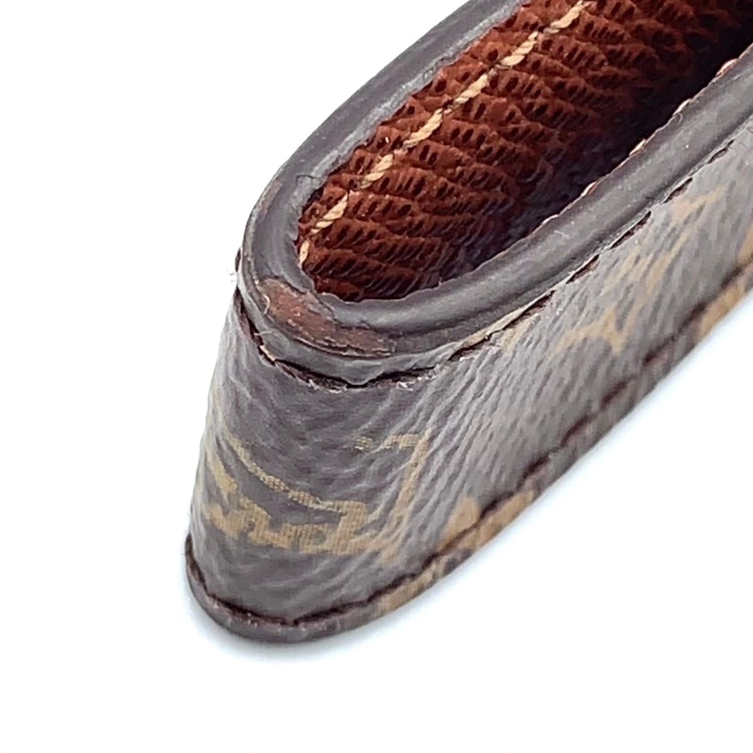 Louis Vuitton Monogram Porte Cles Dragonne Brown Charm Gold — view 4