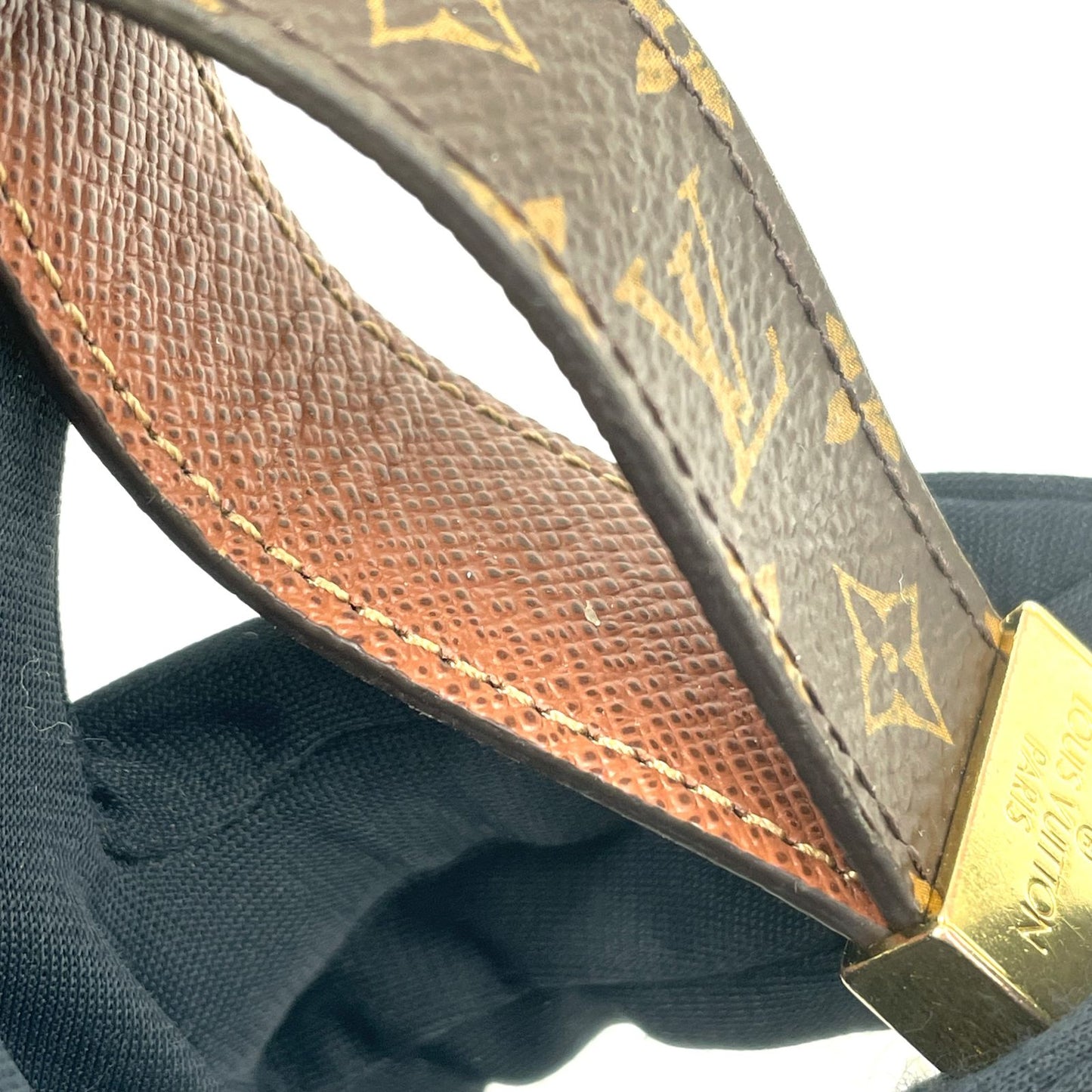Louis Vuitton Monogram Porte Cles Dragonne Brown Charm Gold — view 5