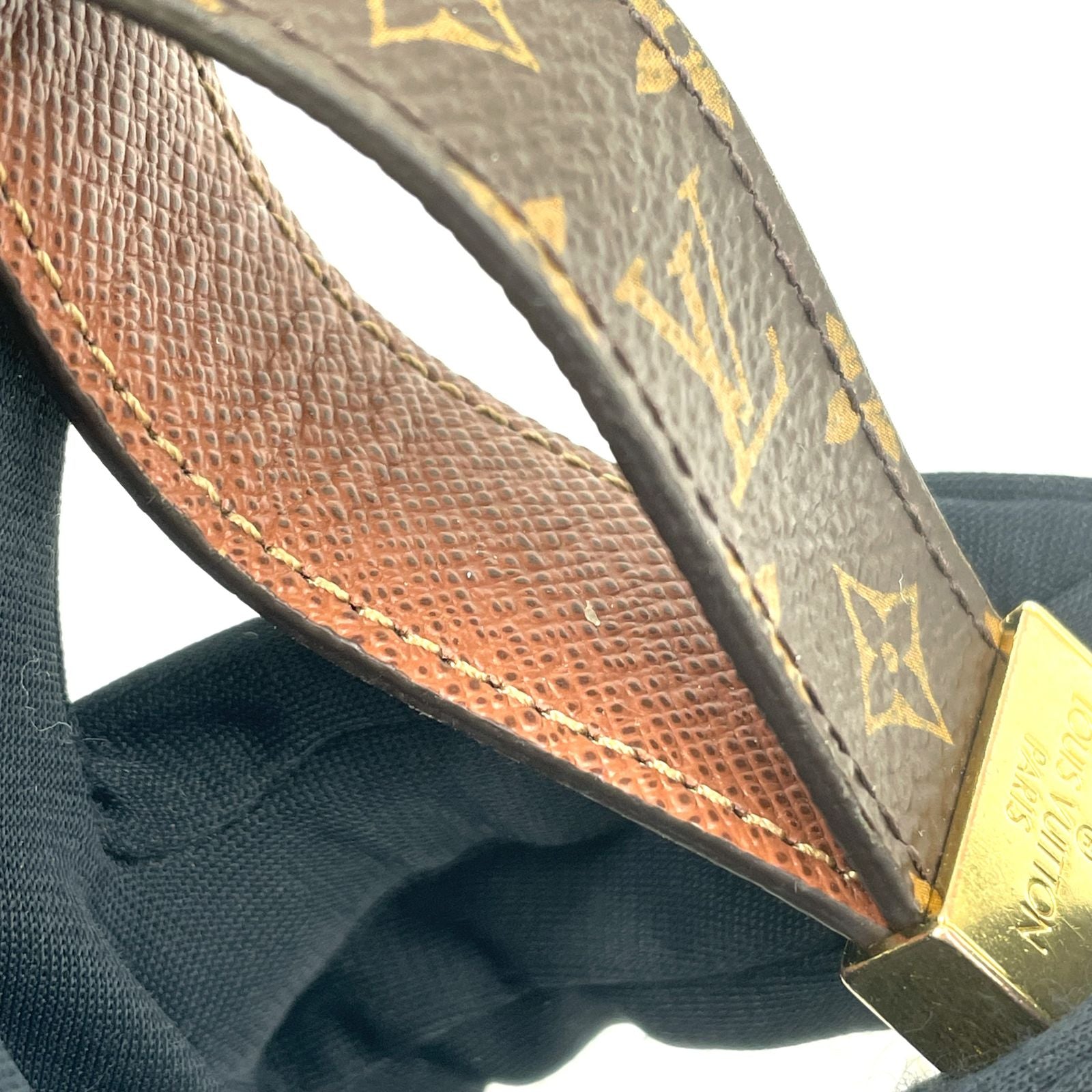 Louis Vuitton Monogram Porte Cles Dragonne Brown Charm Gold — view 5