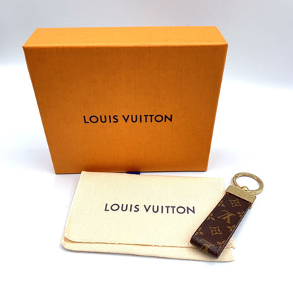 Louis Vuitton Monogram Porte Cles Dragonne Brown Charm Gold — view 8