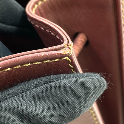 Cartier Must Line Drawstring Leather Bordeaux Shoulder Bag Gold — view 7