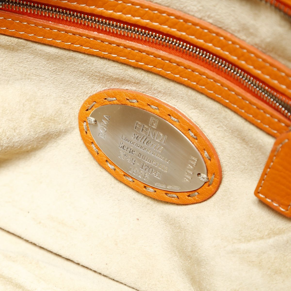 Fendi Handbag Leather Selleria — view 9