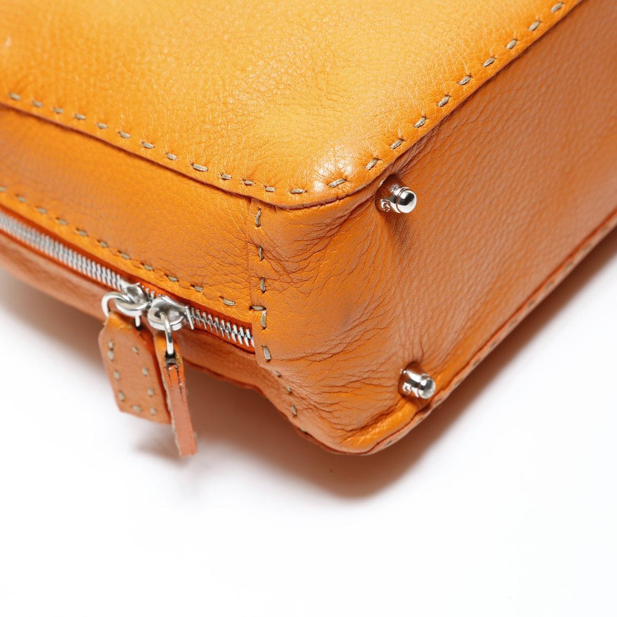 Fendi Handbag Leather Selleria — view 5