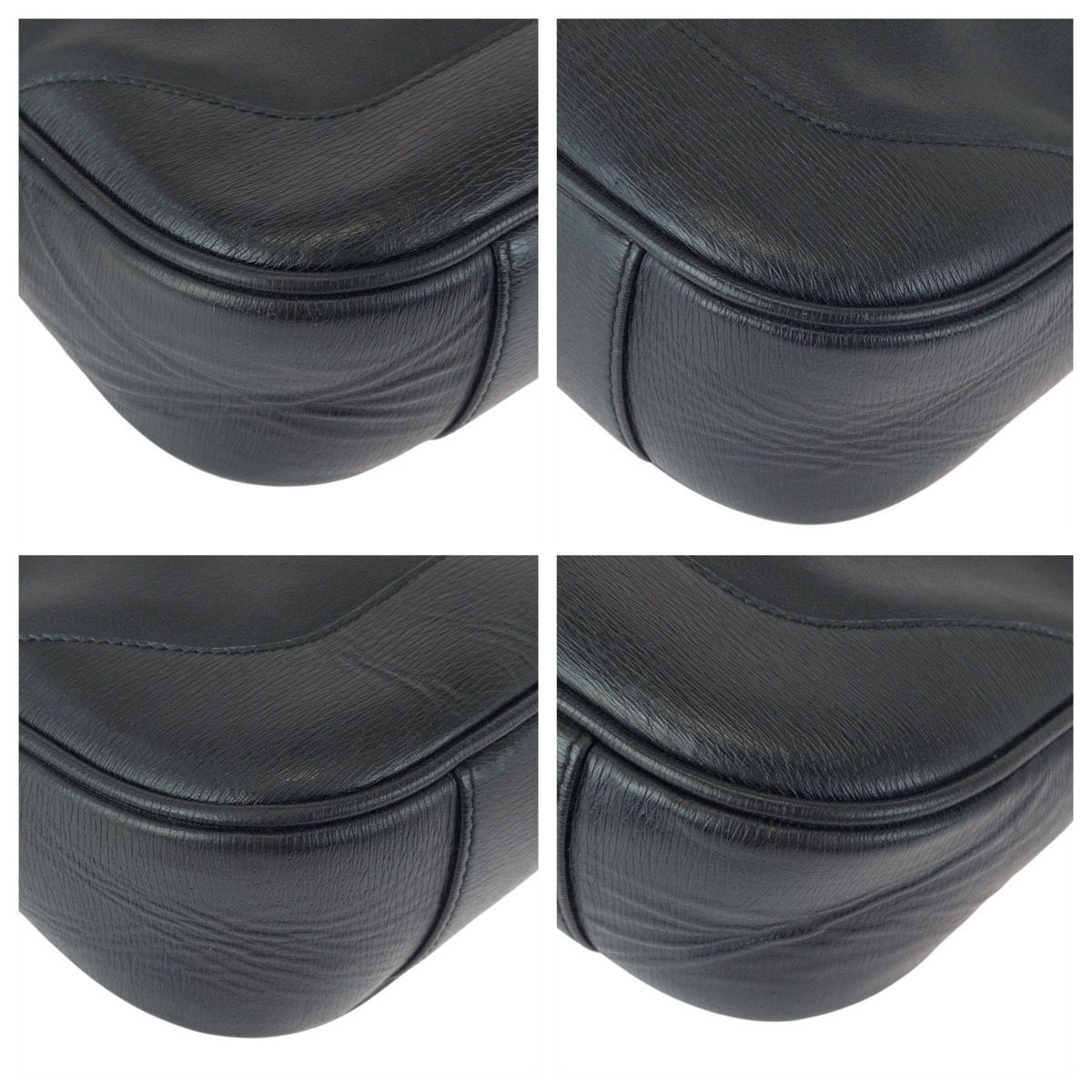 Gucci Bamboo Black Silver Leather 001 2-Way Shoulder Bag — view 3