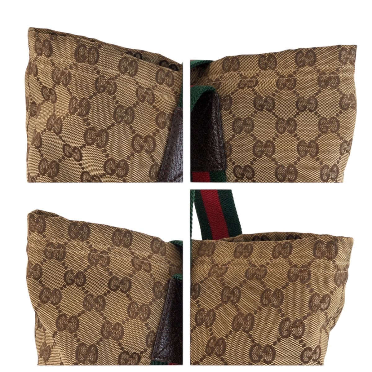 Gucci Sherry Line Beige Brown GG Canvas Tote Shoulder Bag — view 6