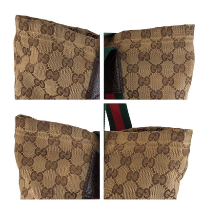 Gucci Sherry Line Beige Brown GG Canvas Tote Shoulder Bag — view 6
