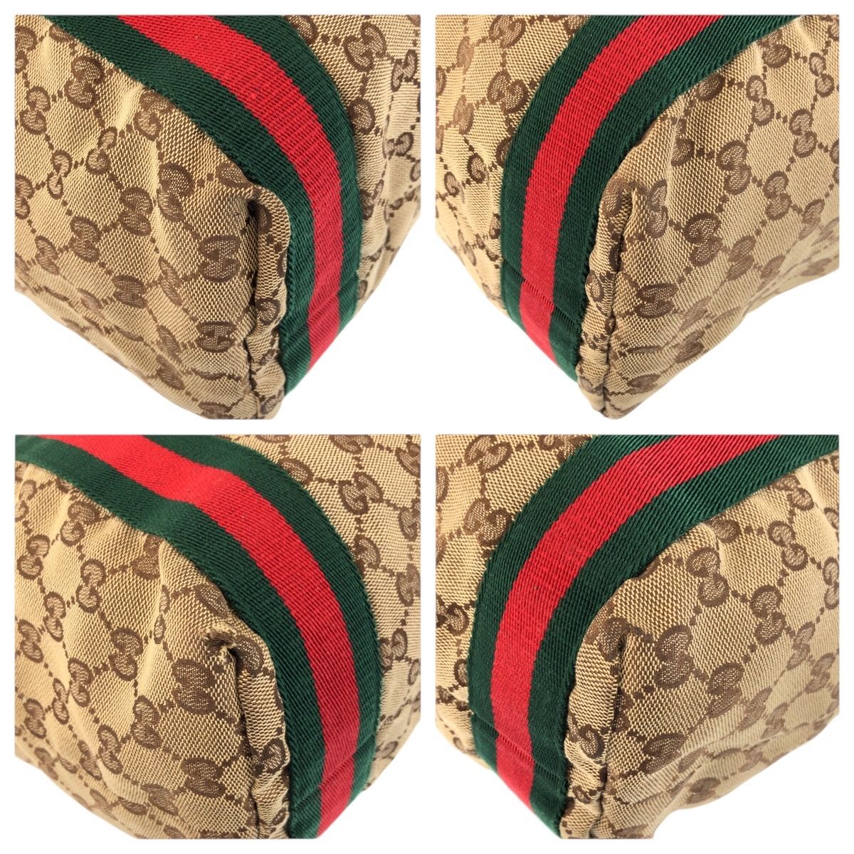Gucci Sherry Line Beige Brown GG Canvas Tote Shoulder Bag — view 4