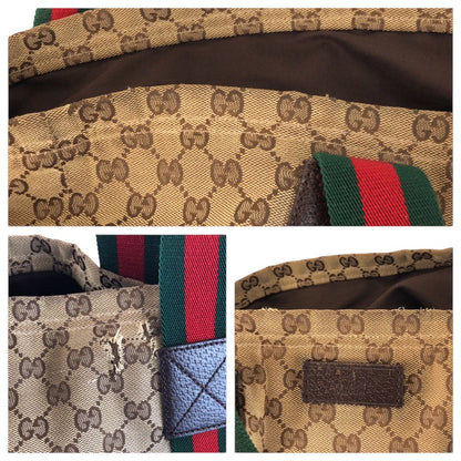 Gucci Sherry Line Beige Brown GG Canvas Tote Shoulder Bag — view 5