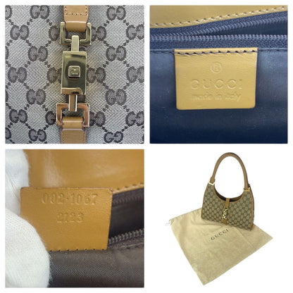 Gucci Jackie Beige Light Brown Gold 002 Shoulder Bag — view 4