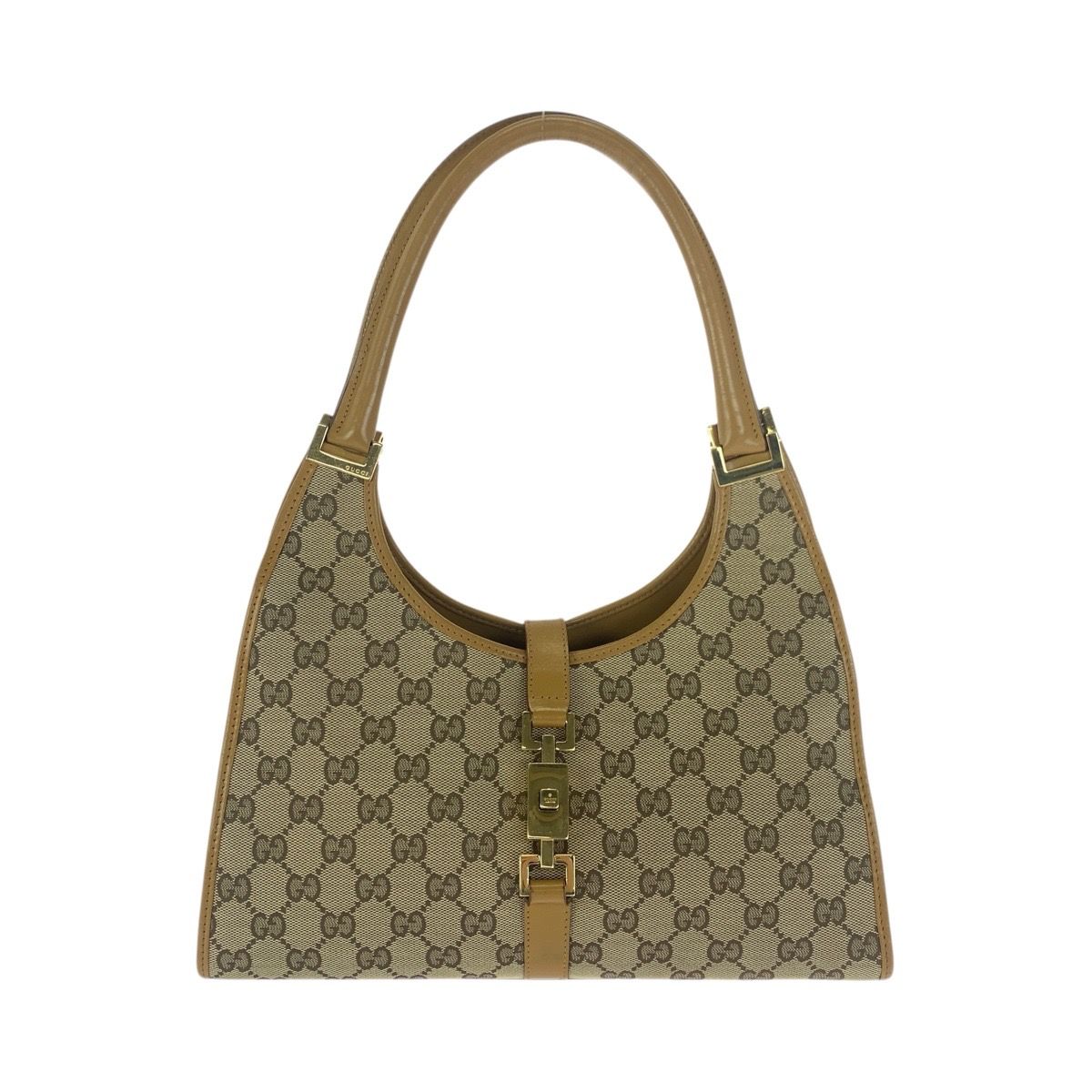 Gucci Jackie Beige Light Brown Gold 002 Shoulder Bag