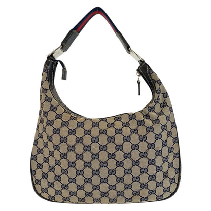 Gucci Sherry Line Navy Silver GG Canvas Hobo Shoulder Bag — view 2