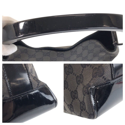 Gucci Black GG Canvas Plastic 001 Hobo Shoulder Bag — view 5