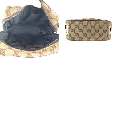 Gucci Beige Brown GG Canvas Leather Shoulder Bag — view 9