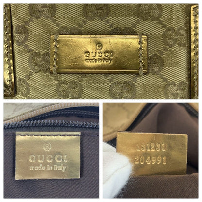Gucci Sherry Line Beige Pink Gold GG Canvas Tote Shoulder Bag — view 4