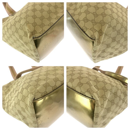 Gucci Sherry Line Beige Pink Gold GG Canvas Tote Shoulder Bag — view 3