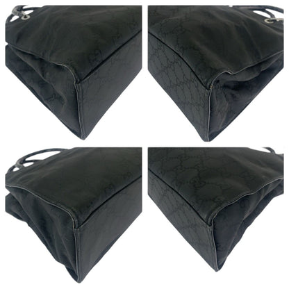 Gucci Bamboo Black Silver Nylon 002 Tote — view 3