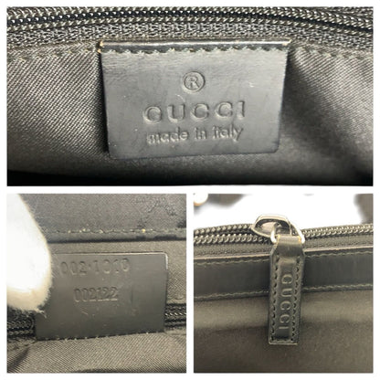 Gucci Bamboo Black Silver Nylon 002 Tote — view 4