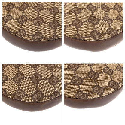 Gucci Brown Beige Gold GG Canvas Shoulder Bag Pochette — view 3