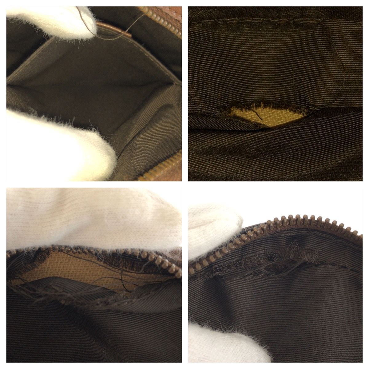 Gucci Brown Beige Gold GG Canvas Shoulder Bag Pochette — view 5