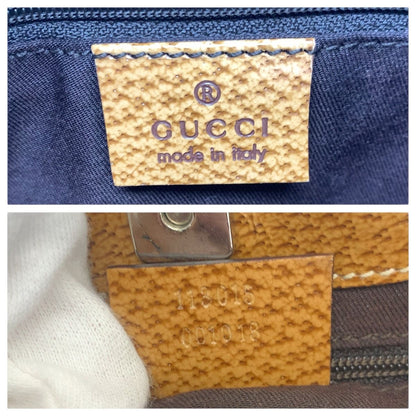 Gucci Beige Light Brown Silver GG Canvas Leather Tote Shoulder Bag — view 4