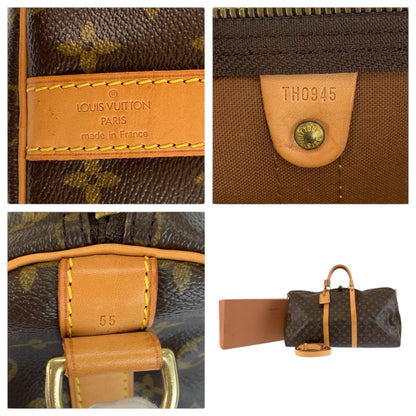 Louis Vuitton Monogram Keepall Bandouliere 55 Boston Bag — view 3